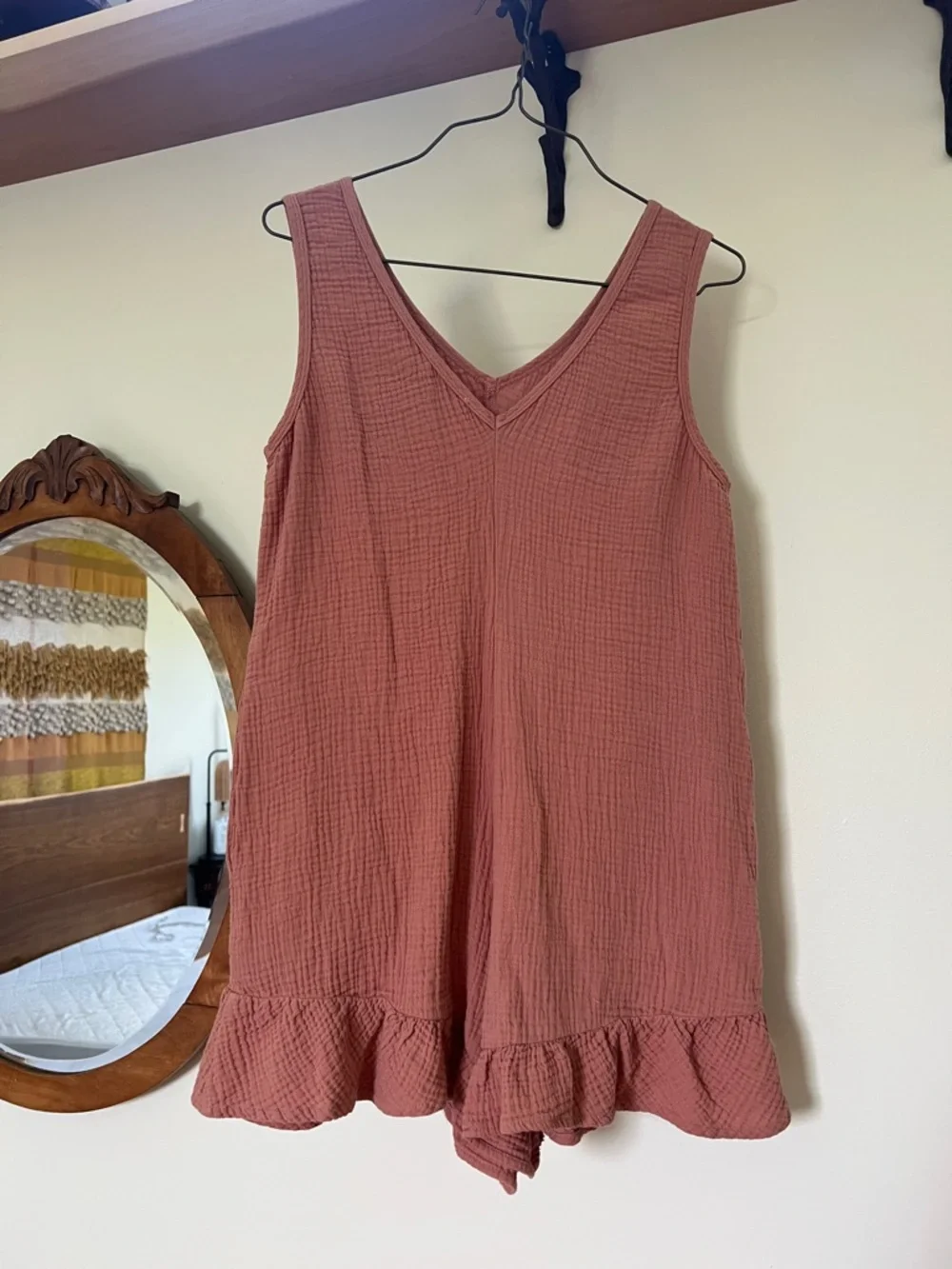 Lush Blush Gauze Cottagecore romper